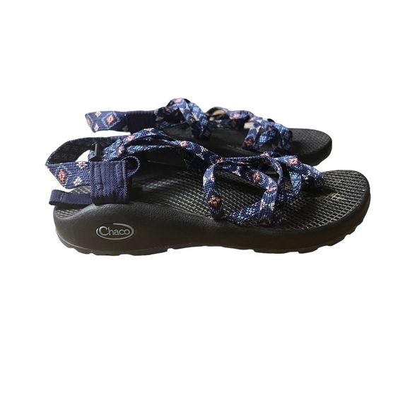 Chaco Shoes - CHACO ZCloud X2 Remix Sandals Squared Navy Performance Sports Heel Size 6